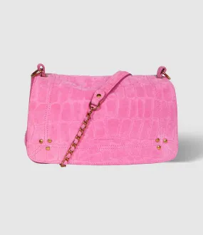 JEROME DREYFUSS Partager  Sac Bobi Cuir Imprimé Croco Malabar  